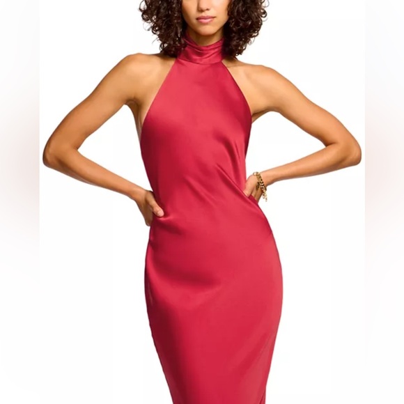 Ramy Brook•Tatiana Satin Halter Gown
NWT•Red Dress - Picture 3 of 7